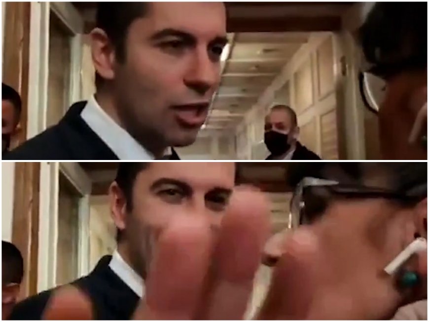 САМО В ПИК ТV: Вижте екшъна между Кирил Петков и Ива Николова. Премиерът закри с ръка обектива на камерата ни (УНИКАЛНО ВИДЕО)