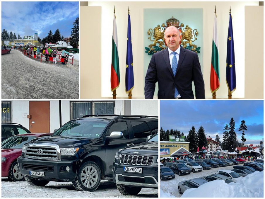 Президентът Румен Радев блокира десетки туристи на Боровец. Заради капризите