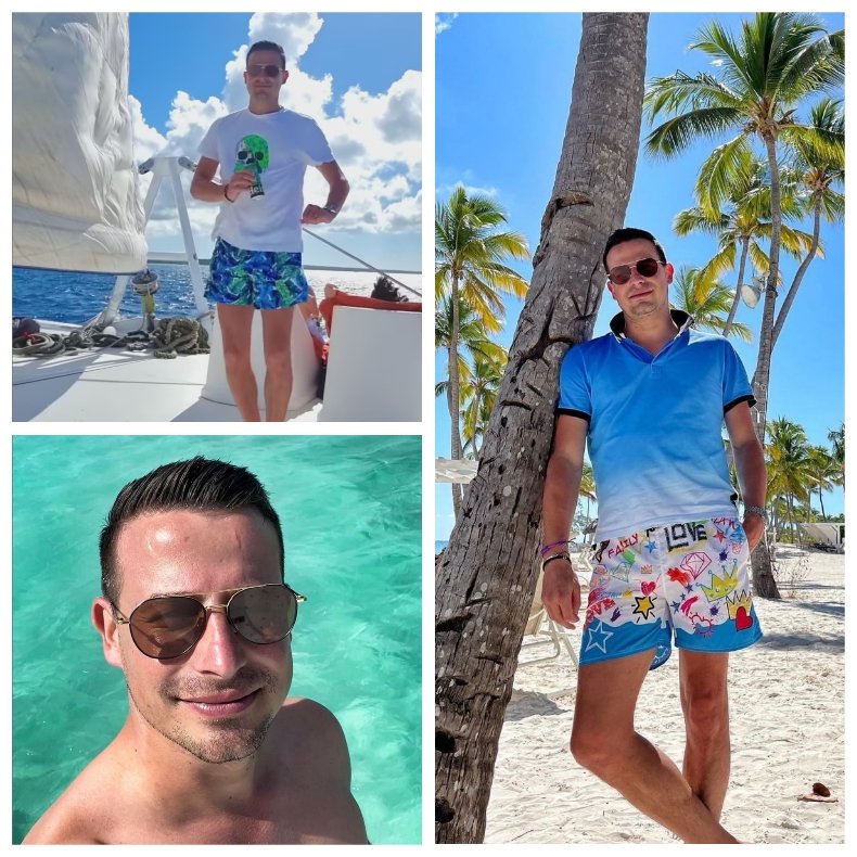 Пачанга, палми и пясъци. Така си изкарва почивката синът на