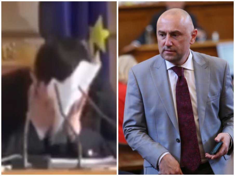 СНЕЖНИТЕ МАГИСТРАЛИ: Никола Минчев се хили неадекватно в парламента! Председателят на НС се разрева от смях, докато гледат бюджета (ВИДЕО)