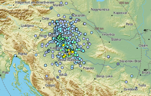 Земетресение с магнитуд 3,6 е регистрирано тази сутрин в района