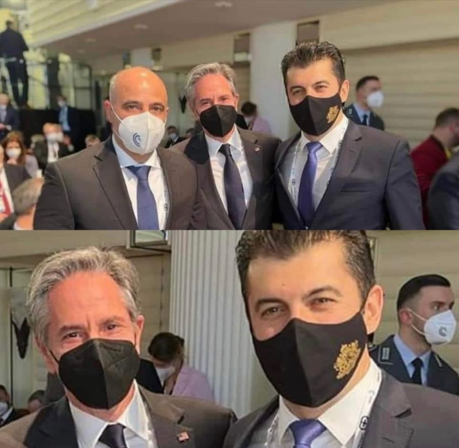 Гърми скандал заради Кирил Петков! Македонските медии ревнаха: Отряза Ковачевски от снимката с Блинкен (ФАКСИМИЛЕТА)