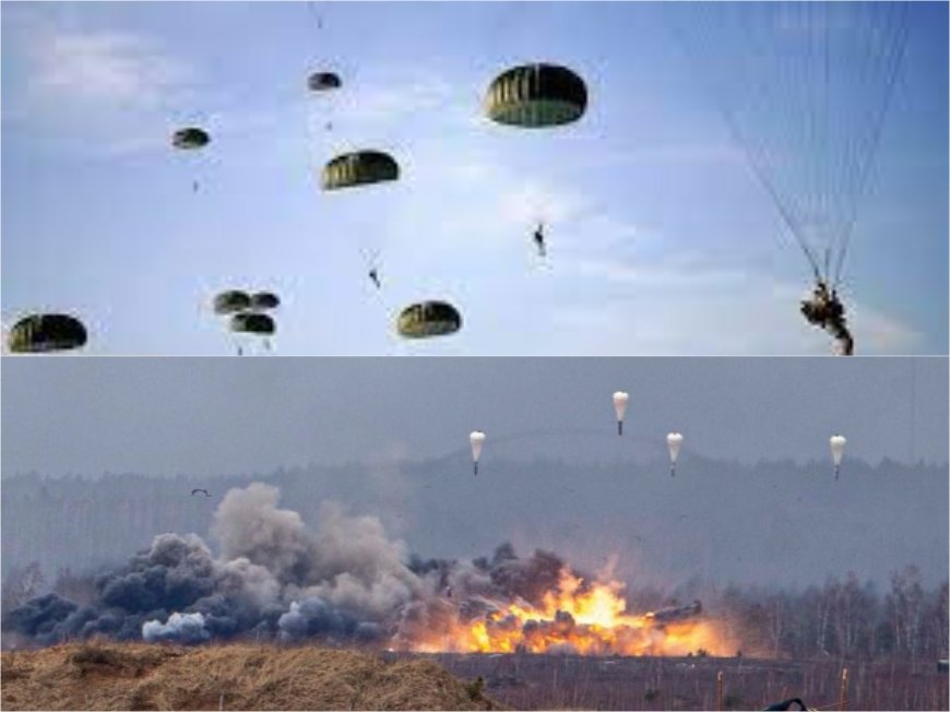 ДЕСАНТЪТ ЗАПОЧНА: Руски парашутисти се спускат от небето над Украйна (ВИДЕО)
