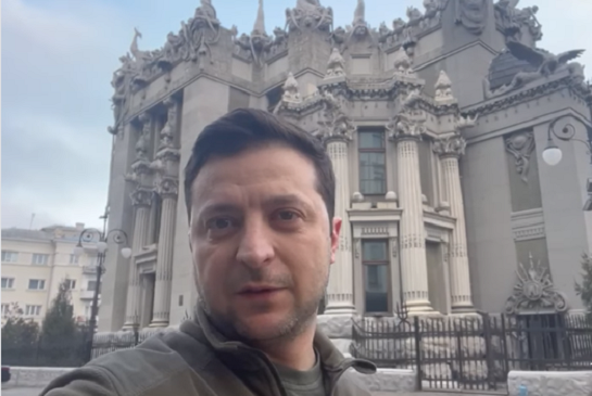 Украинският президент в ново видео от тази сутрин: Не съм избягал, тук съм