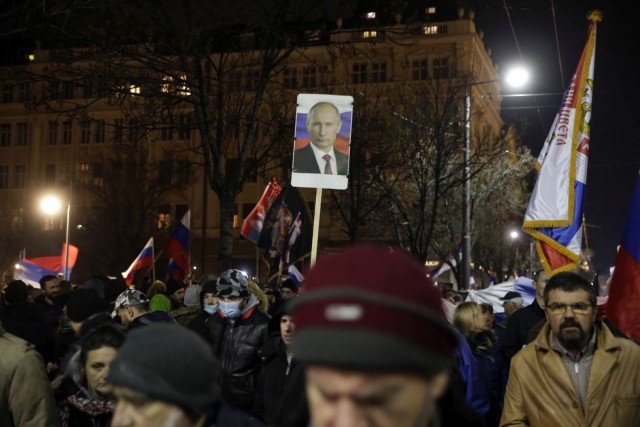 Белград подкрепи Путин с шествие и митинг