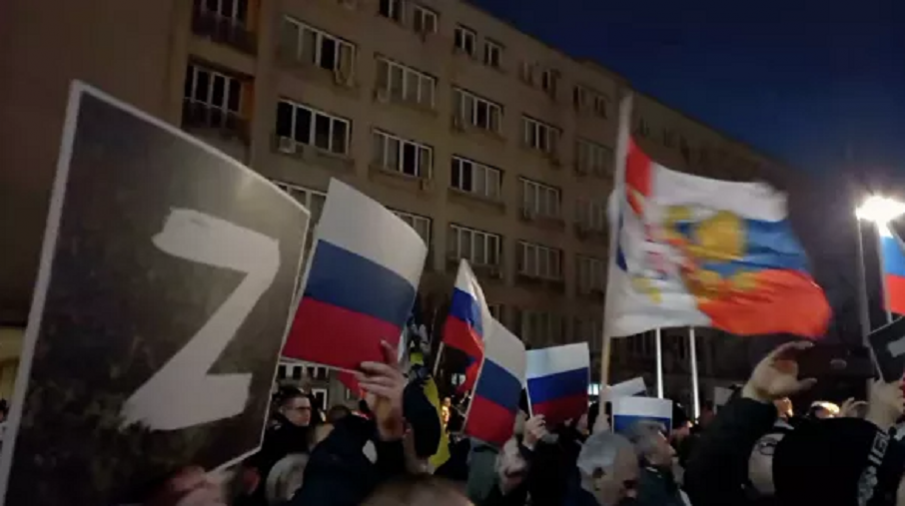 Голям митинг в Белград в подкрепа на Русия