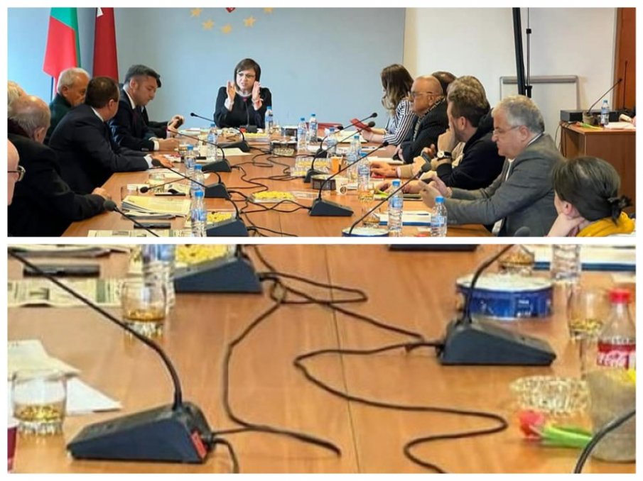 ГОРЕЩА СРЕЩА: Нинова, депутати и министри от БСП пият уиски, пушат цигари и хапват сладки