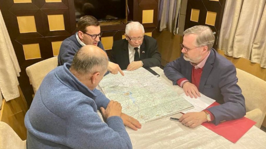 Премиерите на Полша, Чехия и Словения са в Киев