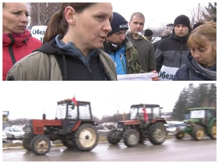 Протест на земеделците затвори главния път за Самоков