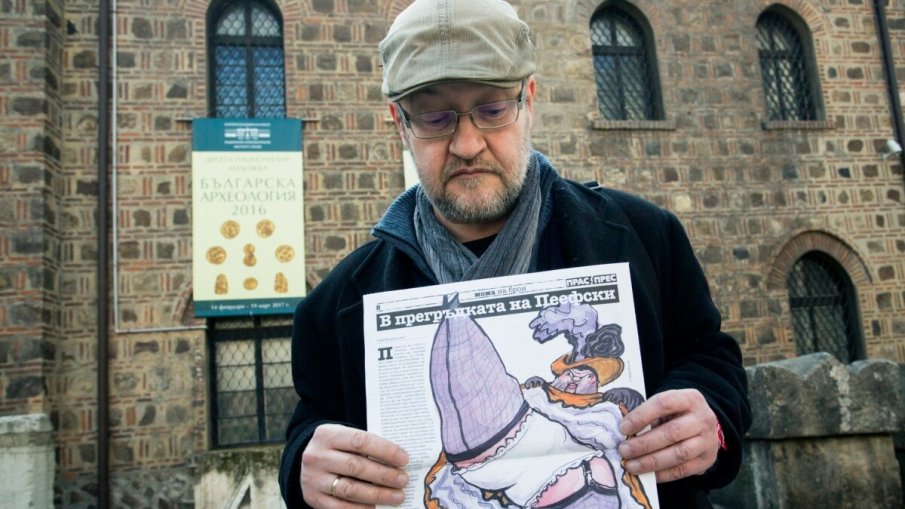 И Комарницки, карикатуристът на Овъргаз, поиска оставката на Кирил Петков