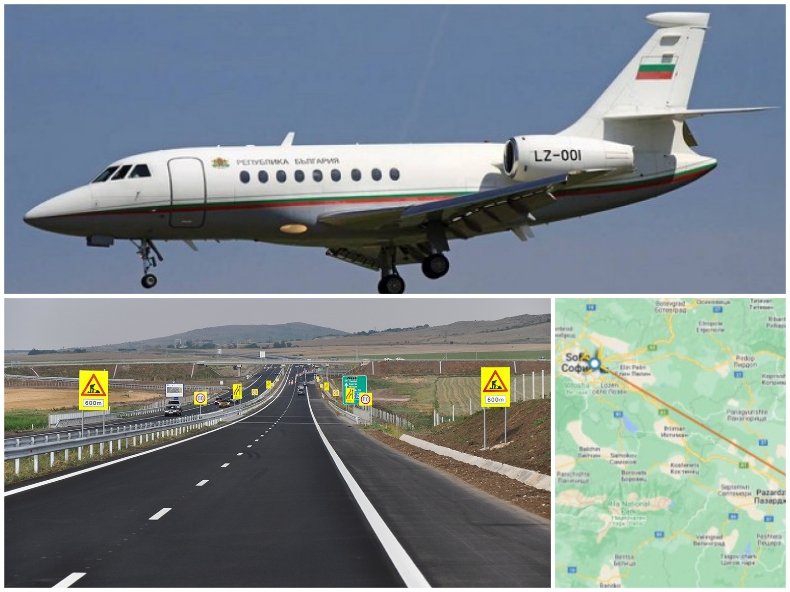 Мистерия с правителствения Фалкон! Вместо за час по магистралата, някой от властта го вдигна от София до Пловдив (СНИМКИ)