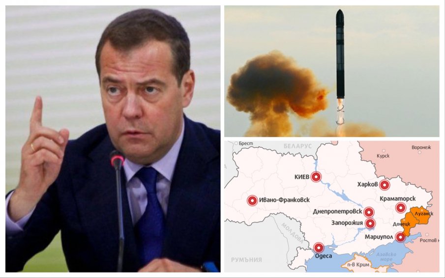 Медведев тропна по масата: Русия ще определя условията за бъдещ мир в Украйна