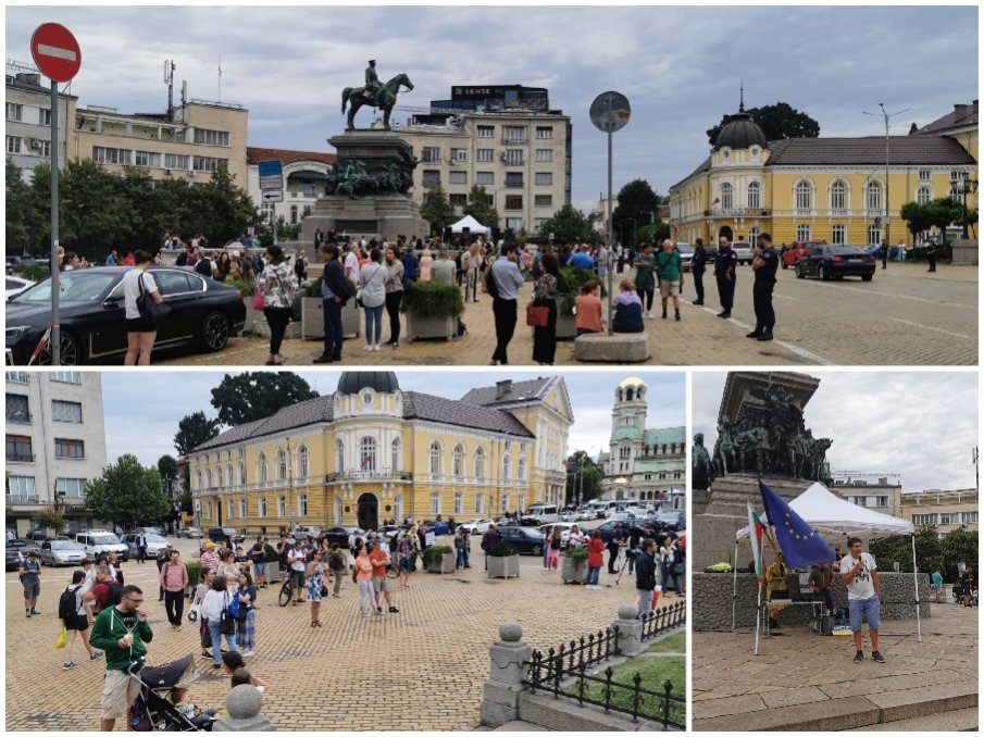 ГОРЕЩО В ПИК: Мижав интерес към протеста в подкрепа на Киро и Асен, организиран от татко Петко (СНИМКИ)