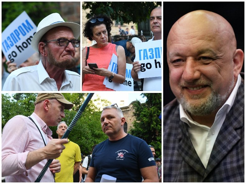 Красен Кралев за протеста на ДБ: Зле организирано рехаво присъствие на партийци. Двама от “Отровното трио” протестират срещу третия