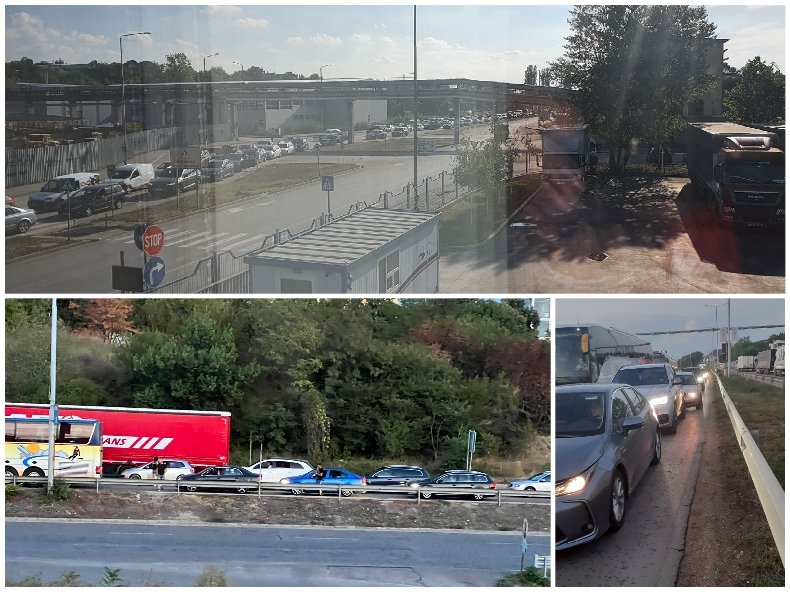 СИГНАЛ ДО ПИК: Русе е блокиран от тирове! Кметът е пълен смешко, няма КАТ, няма полиция (СНИМКИ)