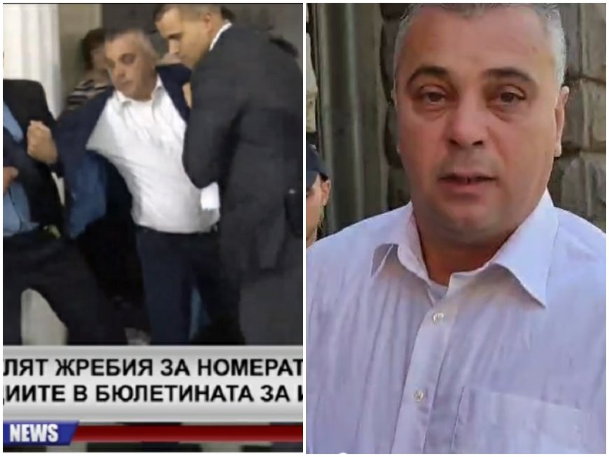 САМО В ПИК ТV! Вижте какво се случи с Юлиан Ангелов от ВМРО, след като беше изхвърлен насилствено от ЦИК (ВИДЕО)