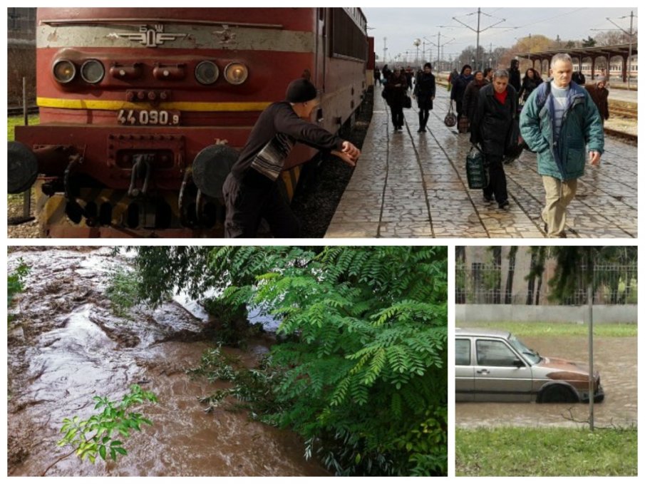КОШМАР ПОД БАЛКАНА: Заради пороя евакуират хора, спряха влаковете по линията София-Бургас. Обявено е частично бедствено положение (СНИМКИ)