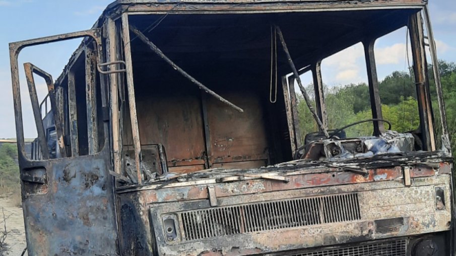 Пожарна изгоря при гасене на пожар в Силистренско