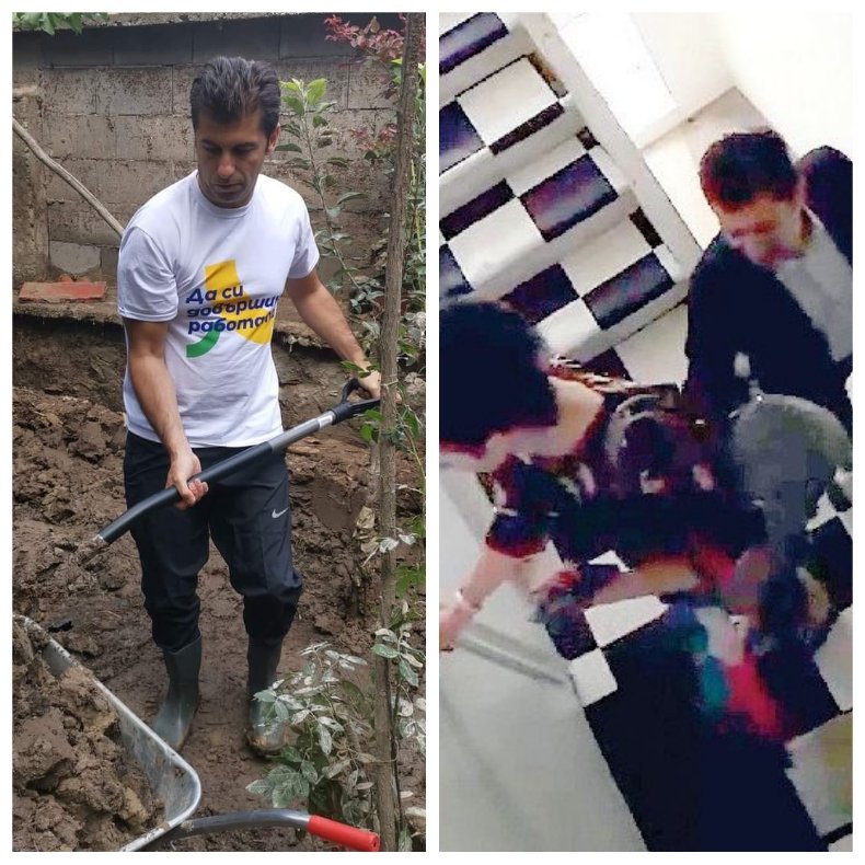 Да държиш лопата не е като да държиш на Лена парапета