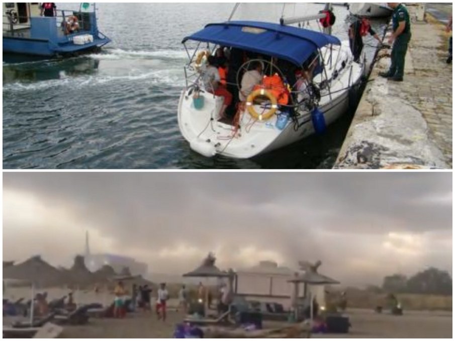 КОШМАР: Човек изчезна в морето след урагана в Бургаско, семейство бедства на остров Свети Иван. Щетите на сушата са огромни, Поморие е без ток