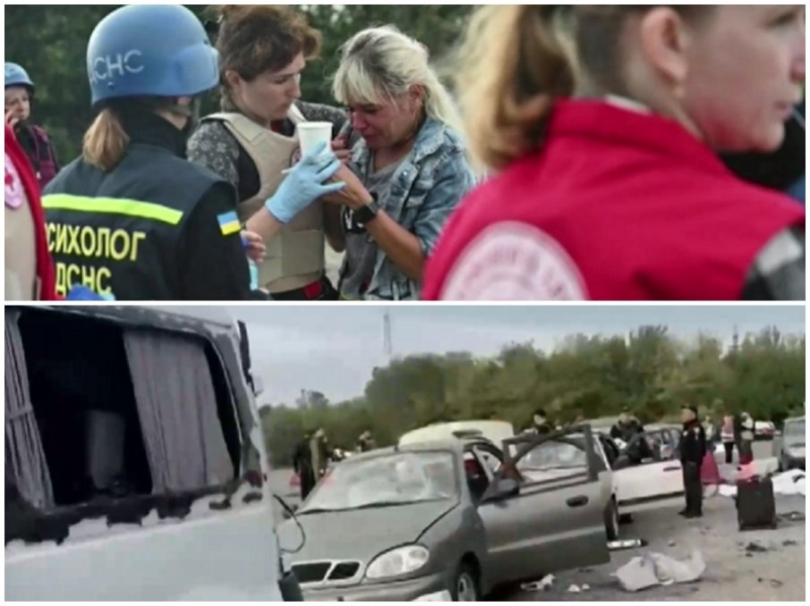 ОТ ФРОНТА: Атака по цивилен конвой в Украйна, има много убити и ранени