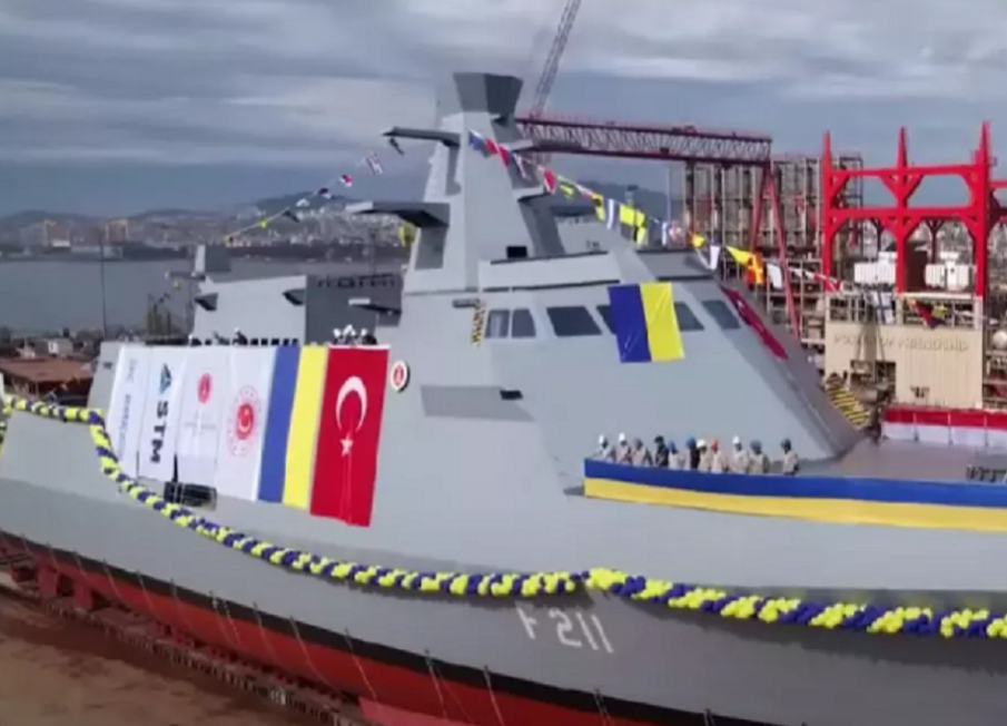 Украйна пусна от Турция първата си противоподводна корвета (ВИДЕО)