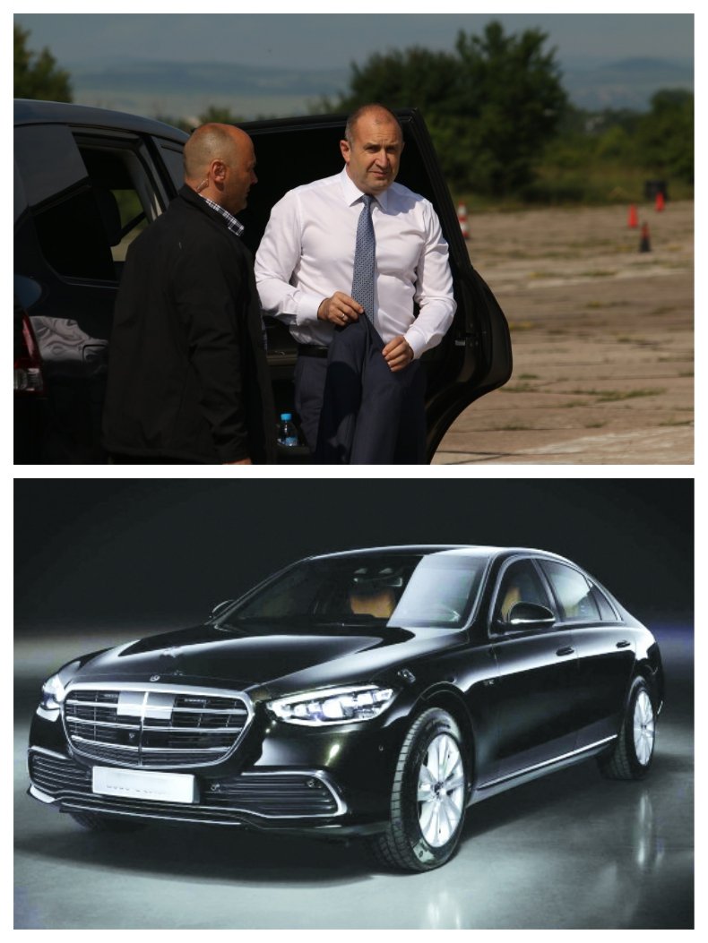 САМО В ПИК И РЕТРО: Радев си поръча брониран мерцедес за 1 млн. и 200 хиляди с царски лукс