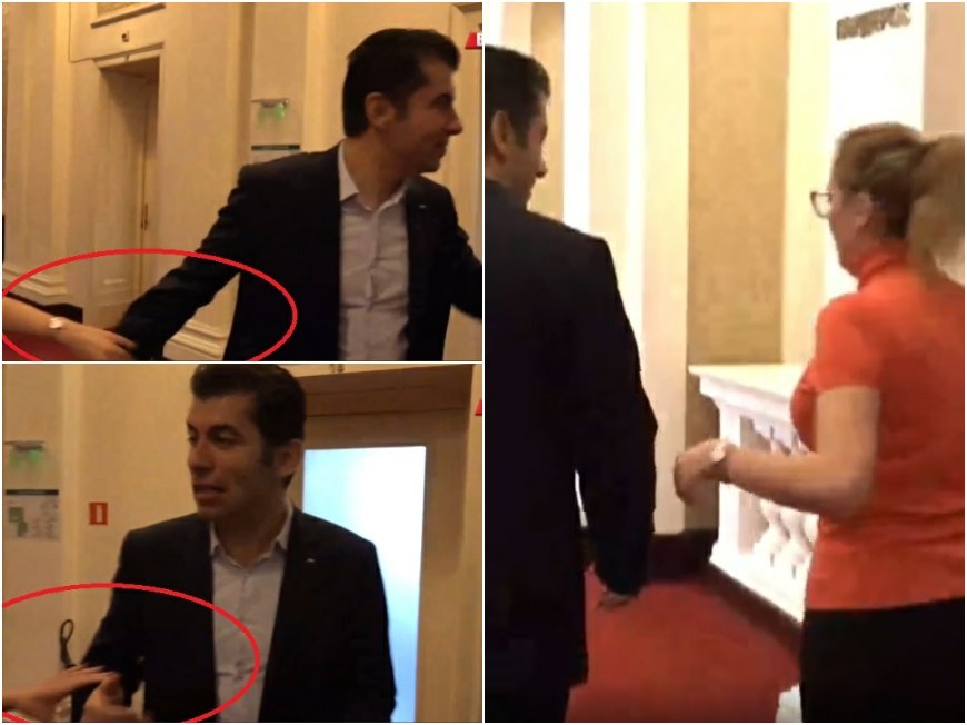 Докъде се докара Киро - репортерка го води за ръка в парламента, наложи се и Асен Василев да му помага (СНИМКИ/ВИДЕО)