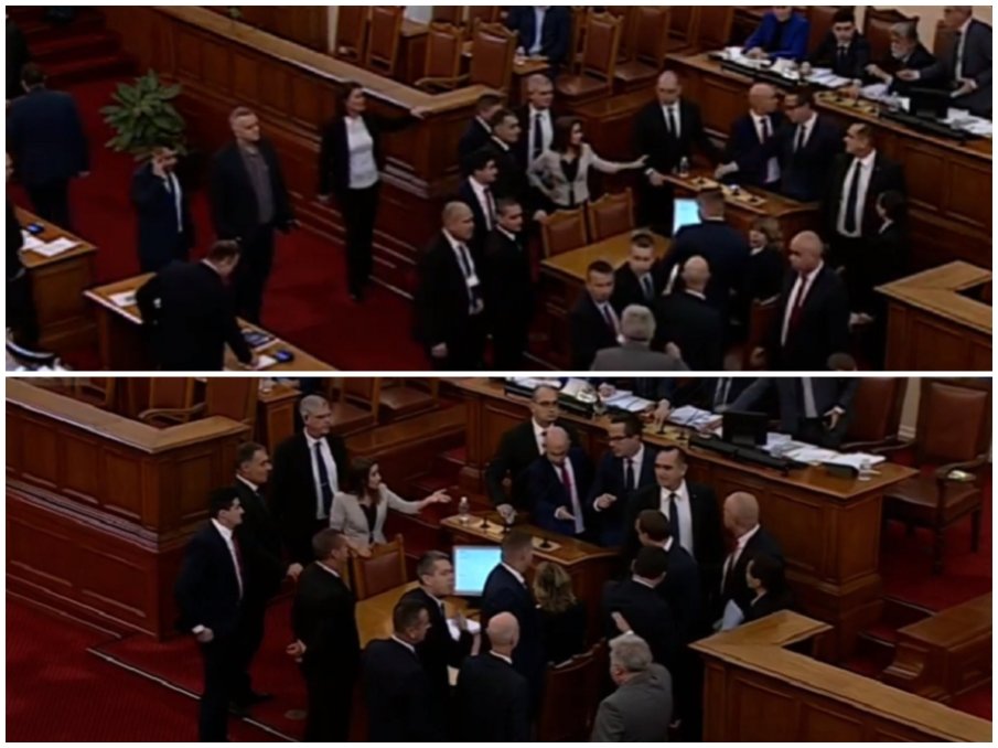 ЕКШЪН В ПИК TV: Стигна се до бой в парламента! Вежди Рашидов прекрати заседанието заради безредиците (СНИМКИ/ВИДЕО/ОБНОВЕНА)