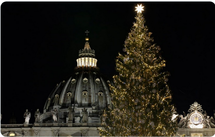 Скандал с коледното дърво на Ватикана (ВИДЕО/СНИМКИ)