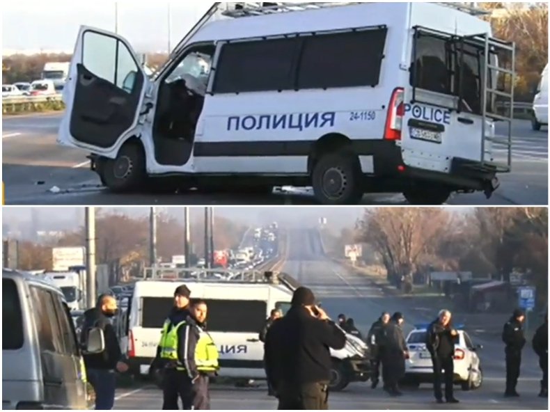 ОТ ПОСЛЕДНИТЕ МИНУТИ: Катастрофа след гонка с мигранти и полицейски бус в София, тежко ранен е полицай