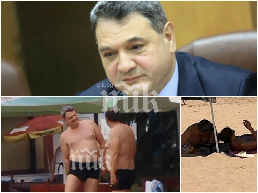 СИГНАЛ ДО ПИК! Главният секретар на МВР - уж в командировка на границата, а се пече на плажа (СНИМКИ)