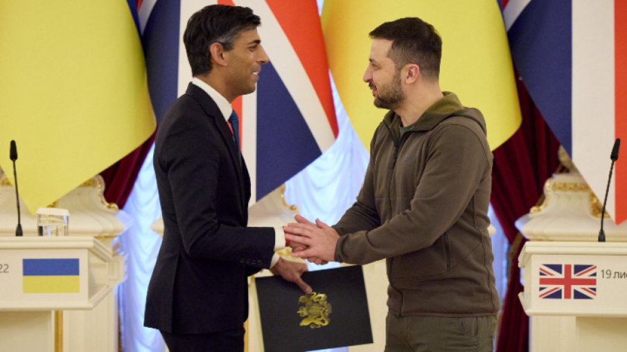 Риши Сунак увери Зеленски, че Украйна може да разчита на подкрепата на Великобритания в дългосрочен план