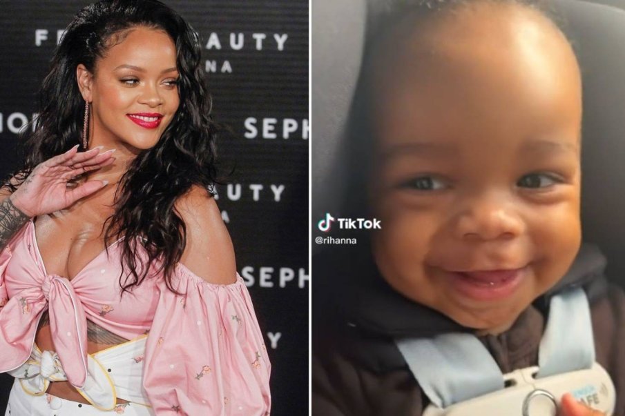 Риана е обсебена от момченцето си (ВИДЕО)