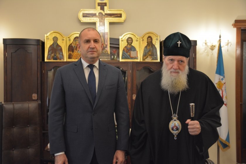 На имения си ден Българският патриарх Неофит прие президента Румен Радев