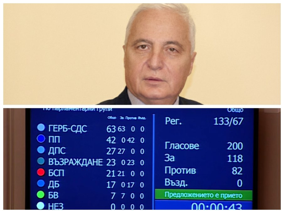 ПЪРВО В ПИК! Парламентът освободи шефа на Сметната палата