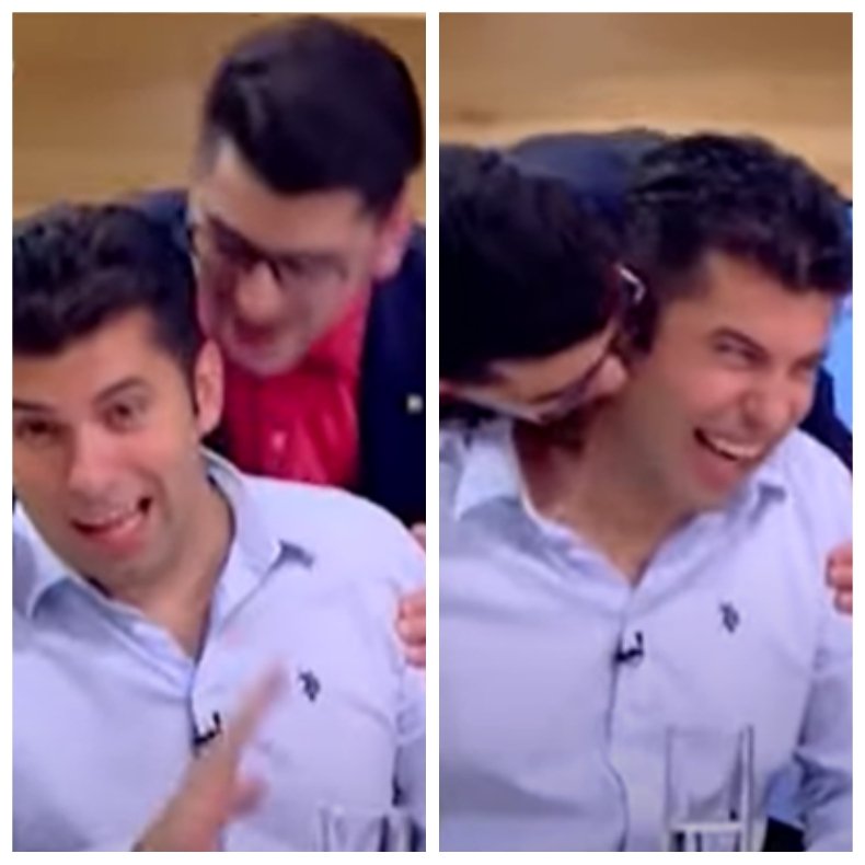 НЕ Е МАЙТАП: Сашо Кадиев в гореща прегръдка с Кирил Петков - заваляха целувки по... (ВИДЕО)
