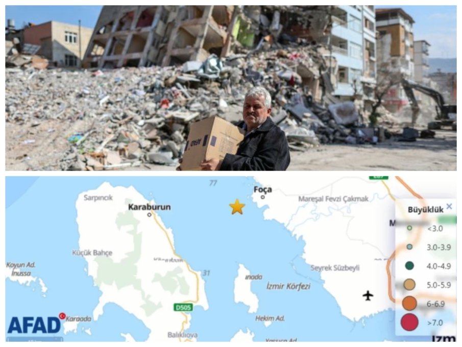 Кошмарът в Турция не спира! Силно земетресение до Измир, паника в града
