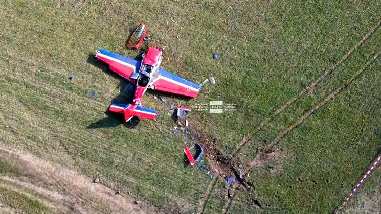 ИНЦИДЕНТ: Самолет падна на летище Лесново, пилотът загина