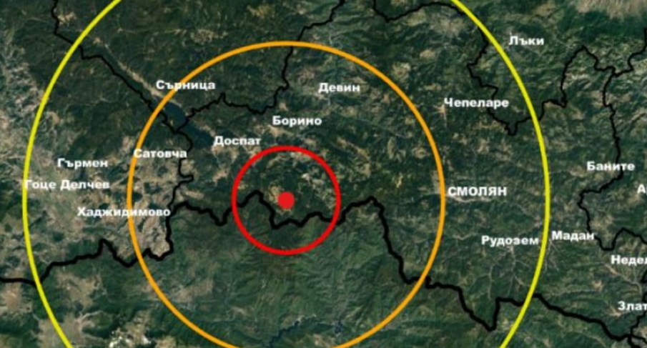 Две земетресения разлюляха Родопите край Борино (КАРТА)