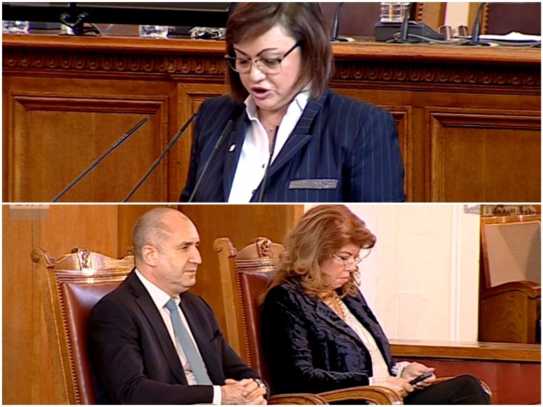 ЕКШЪН В ПИК TV! Нинова скочи на Радев от трибуната: Направихте голяма грешка! И при това правителство се краде безогледно. Не ни чухте преди, сега ще трябва да чуете Борисов, който казва или ме подкрепяте, или няма да има бюджет