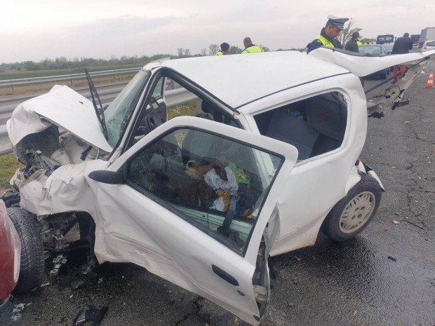 Коланите са спасили семейството, което пострада при верижната катастрофа на магистрала Тракия