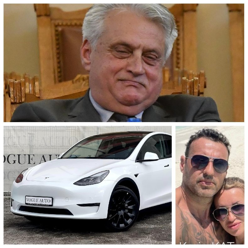 САМО В ПИК: Вижте как баровецът Бойко Рашков джитка с новата Тесла (СНИМКА)
