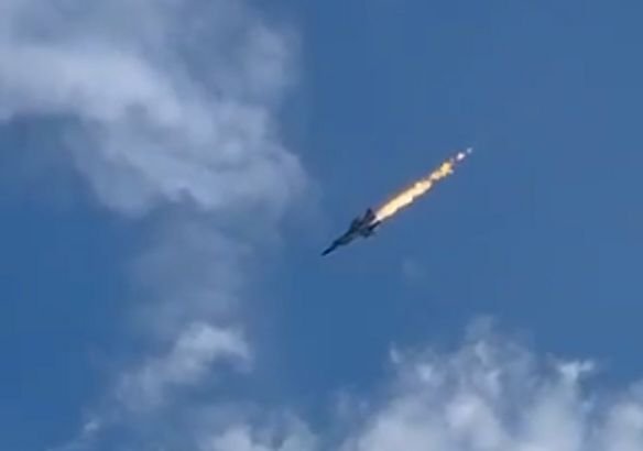 МиГ-31 се разби в Русия (ВИДЕО)