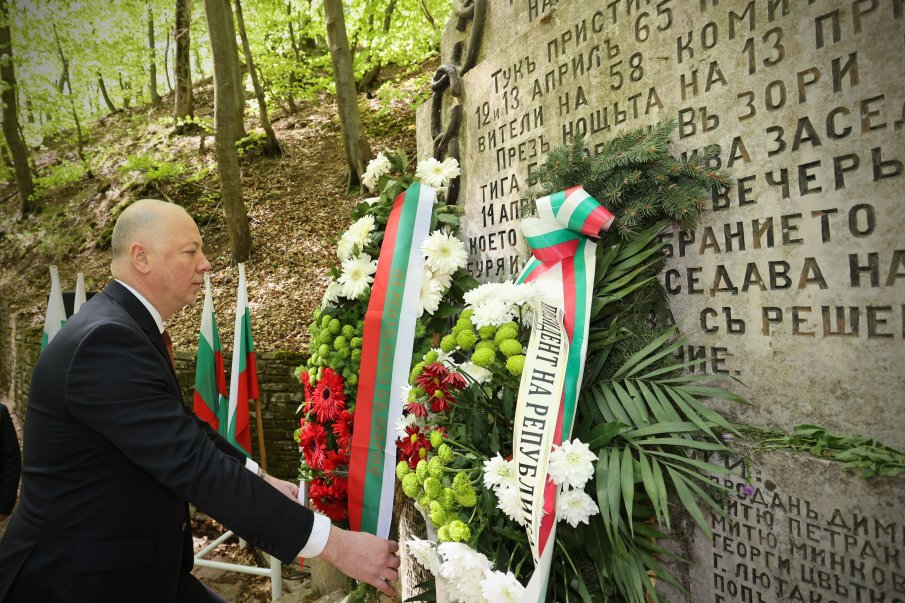 Росен Желязков: Да пазим спомена за делегатите на събранието в „Оборище“, защото те вземат тежкото решение за обявяване на всенародно въстание