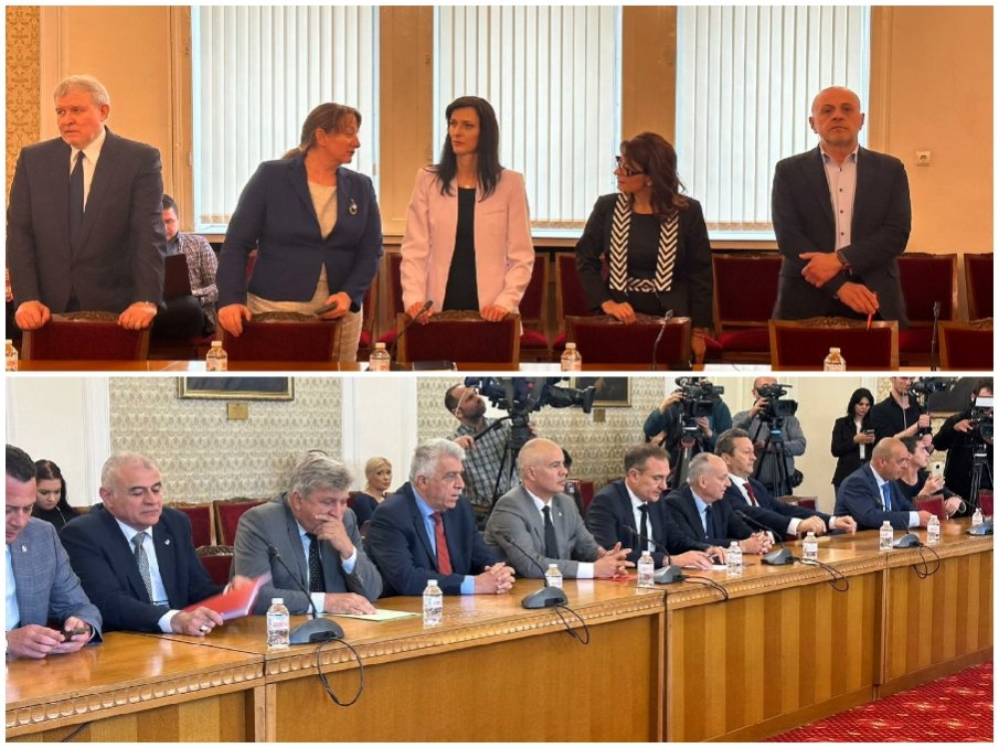 ИЗВЪНРЕДНО В ПИК TV! Мария Габриел се срещна очи в очи с БСП - Нинова не дойде (СНИМКИ/ОБНОВЕНА)