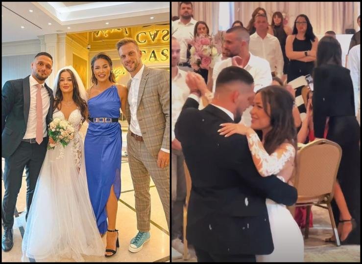 Алекса и Елица вдигнаха сватба с българска и сръбска ракия