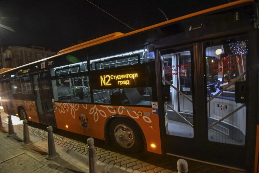Нощният градски транспорт тръгва отново в София