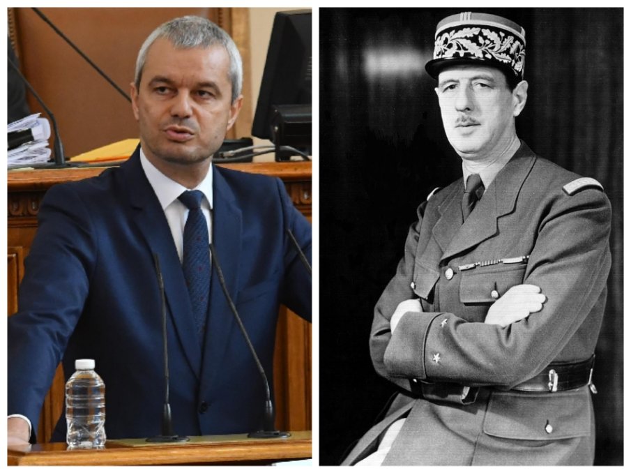 Костадинов с нови бисери: Сравнява се с Шарл дьо Гол, заговори за Макаренко, щял да става втора партия в Европа