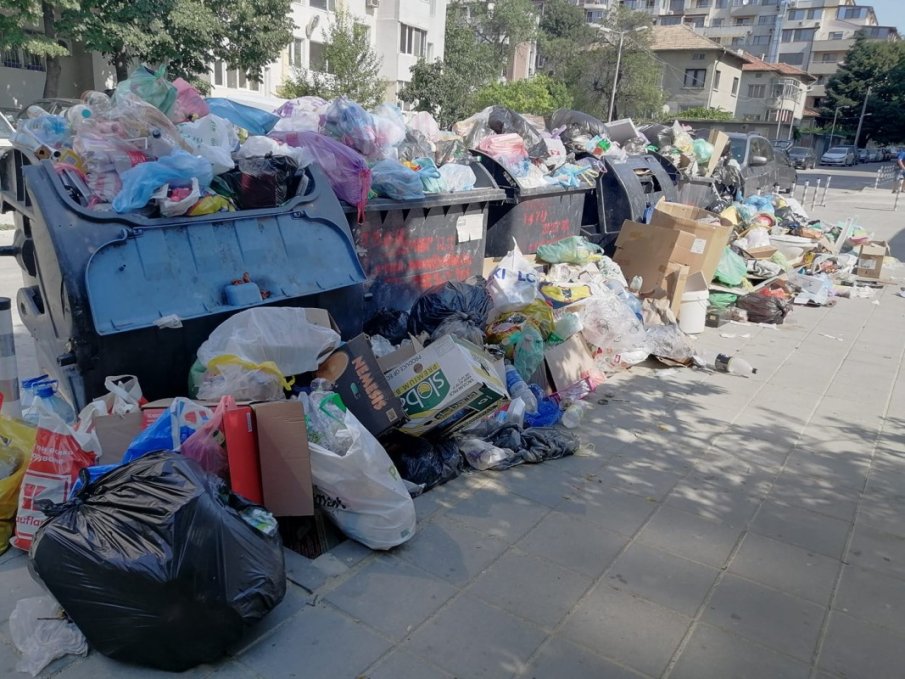 СМРАД! В разгара на лятото - препълнени кофи за смет в Кранево